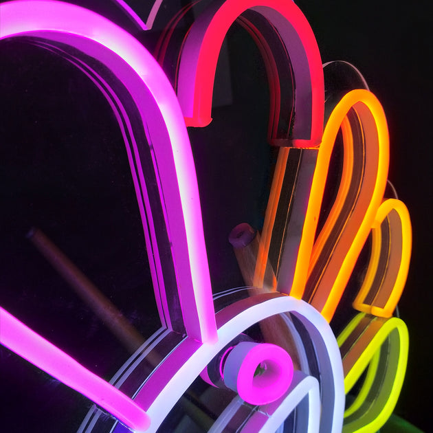 Neon sign “Flower by Takashi Murakami”