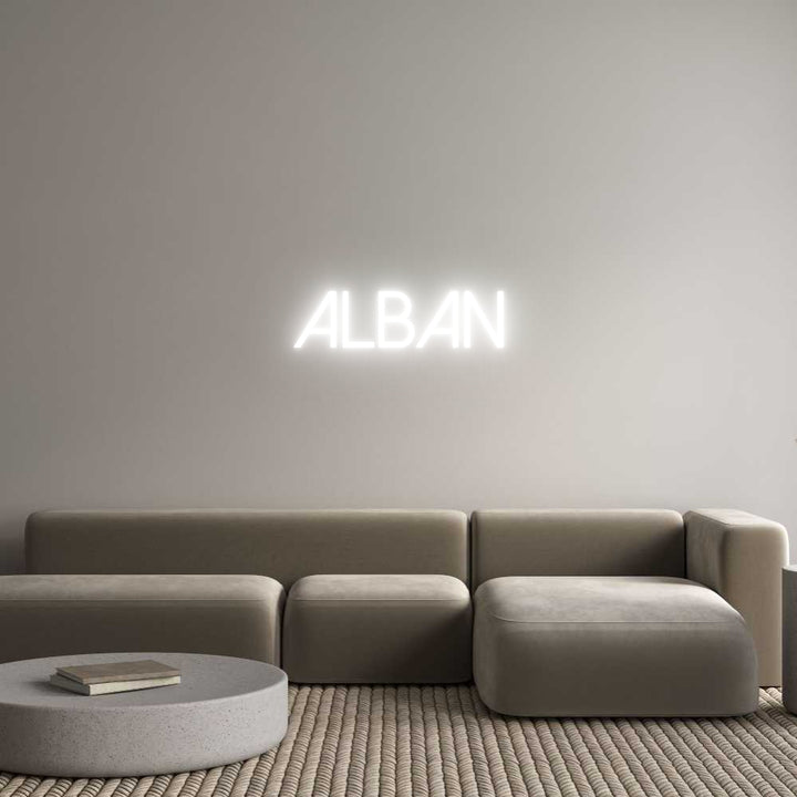 Create your Neon Sign Alban