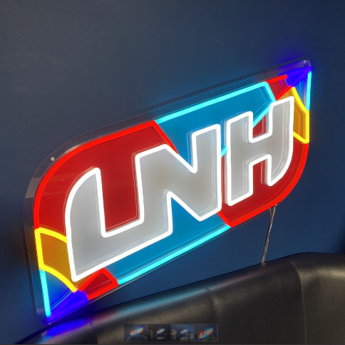 Neon Sign with UV Print Acrylic Backboard