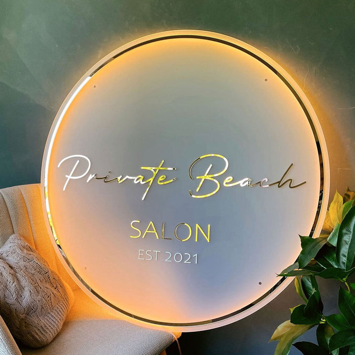 Backlit Sign for Beauty Salon