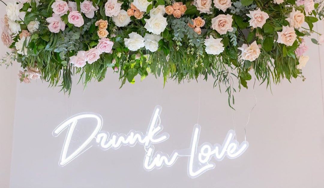 WEDDING MARIAGE Custom neon Drunk in Love cold white LED