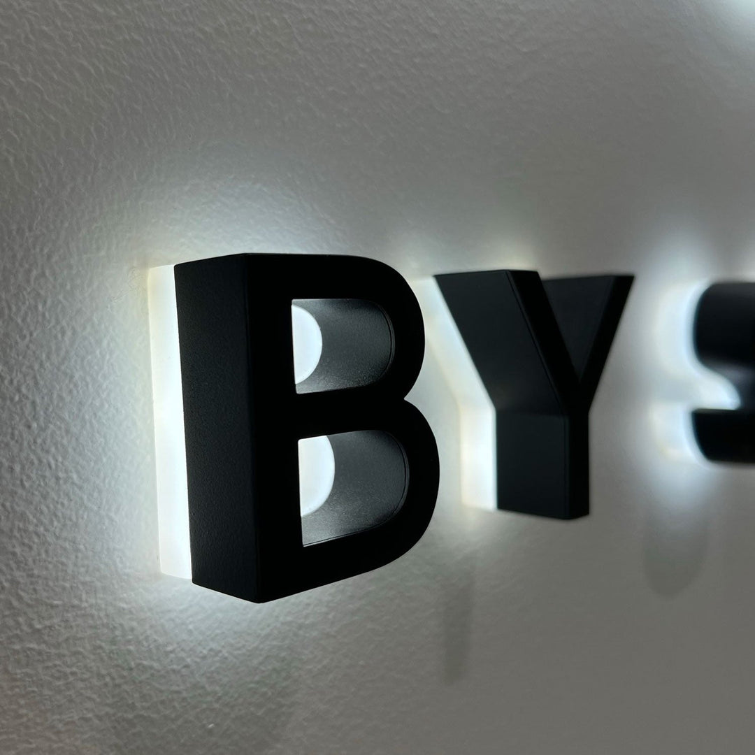 LED Backlit Letter Sign