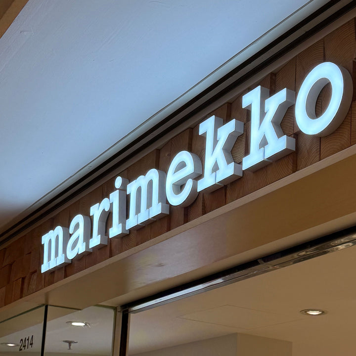 Channel letters 3D frontlit marimekko