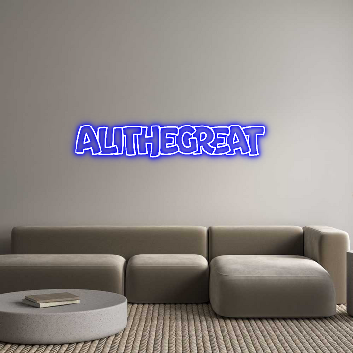 Create your Neon Sign ALITHEGREAT