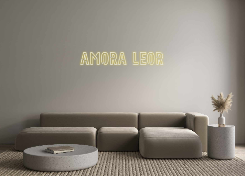 Create your Neon Sign AMORA LEOR