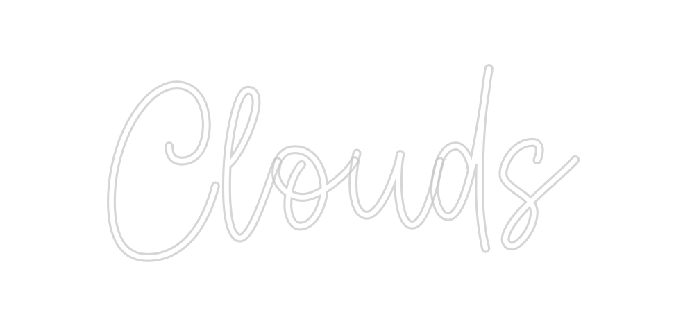 Create your Neon Sign Clouds