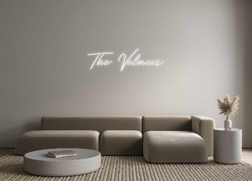 Create your Neon Sign The Velmers