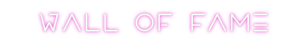 Create your Neon Sign Wall Of Fame