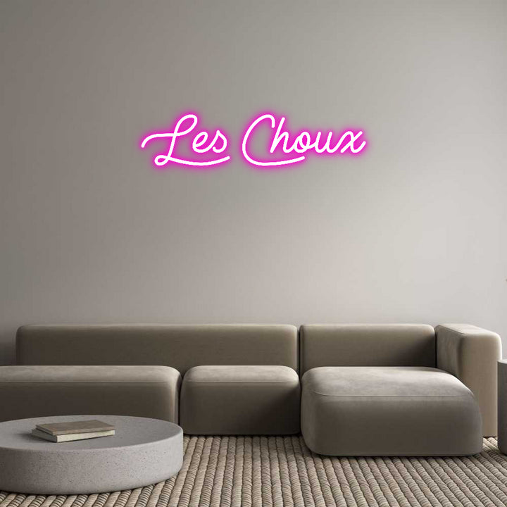 Create your Neon Sign Les Choux