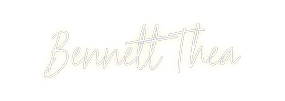 Create your Neon Sign Bennett Thea