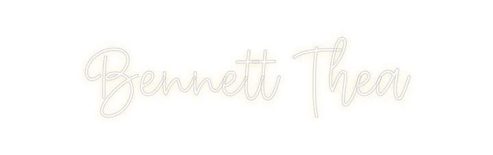 Create your Neon Sign Bennett Thea