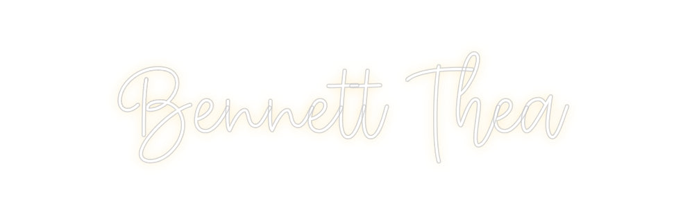 Create your Neon Sign Bennett Thea