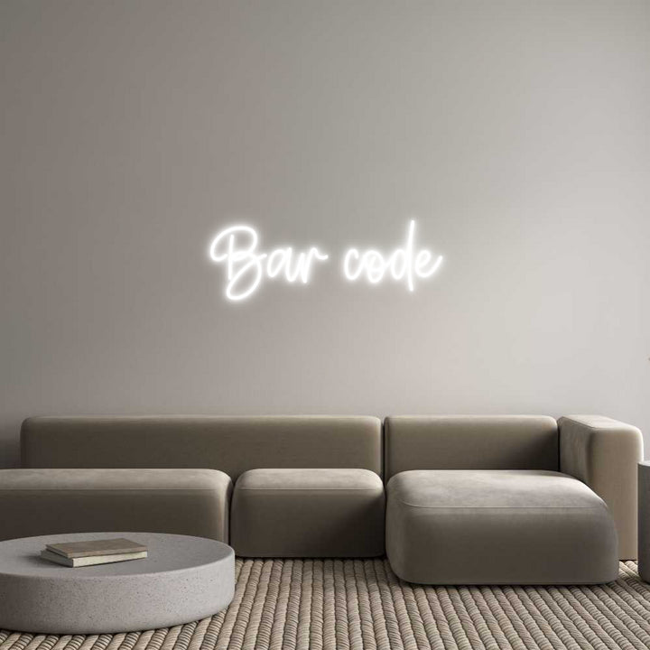 Create your Neon Sign Bar code