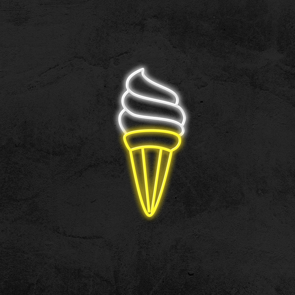 italian ice cream neon sign led restaurant mk neon