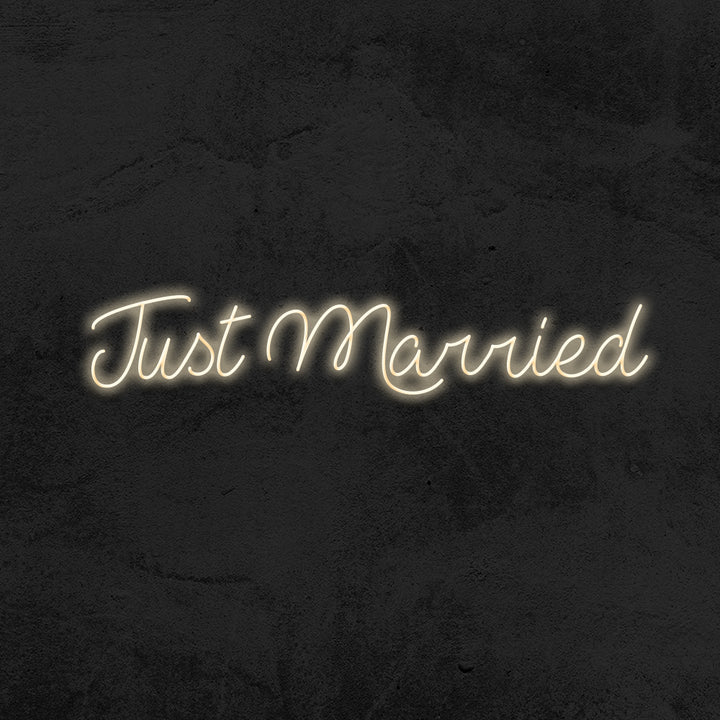 Just married wedding neon sign led mk neon