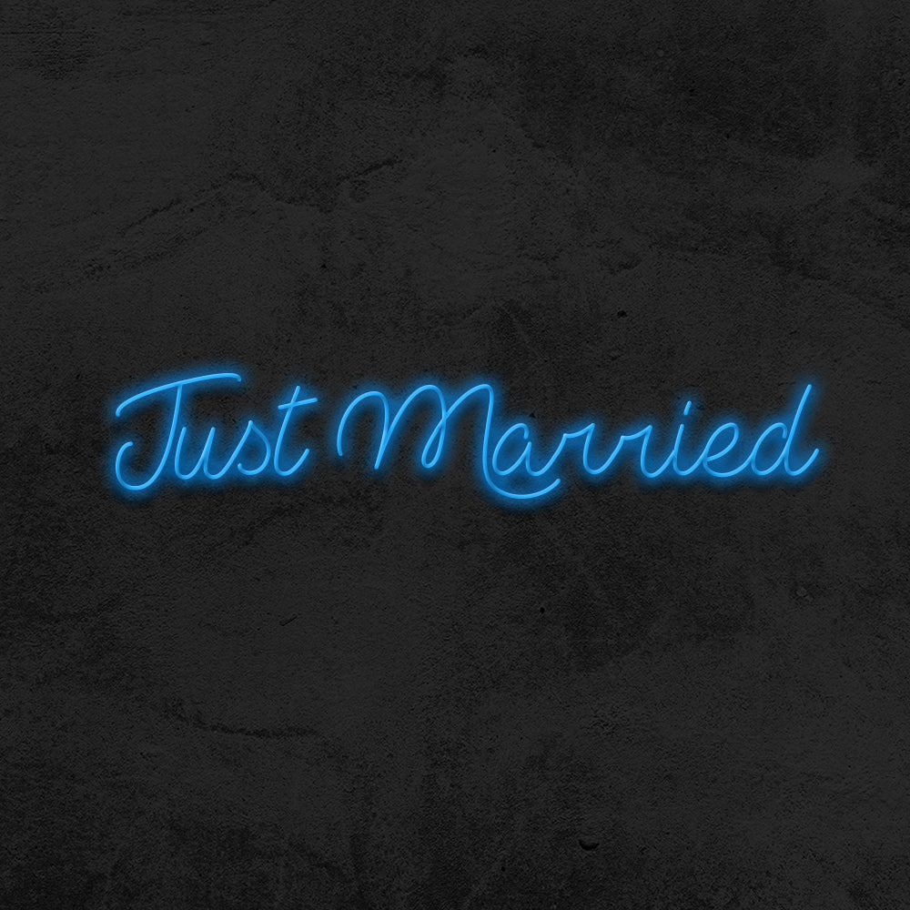 Just married wedding neon sign led mk neon