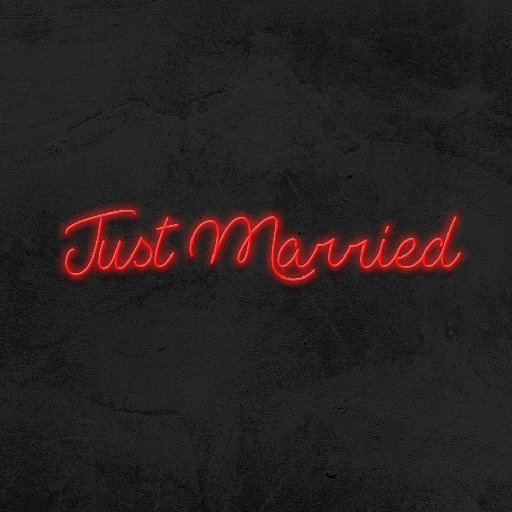 Just married wedding neon sign led mk neon