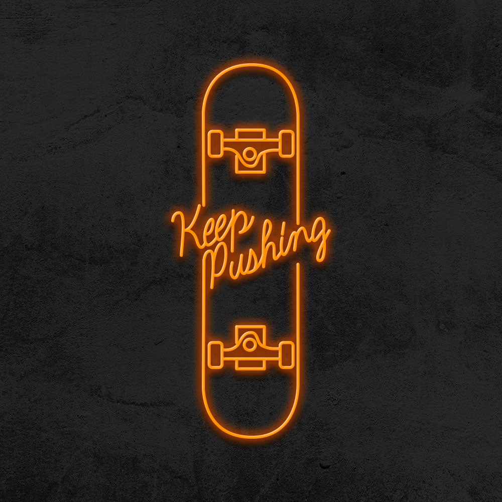 skate neon sign led mk neon