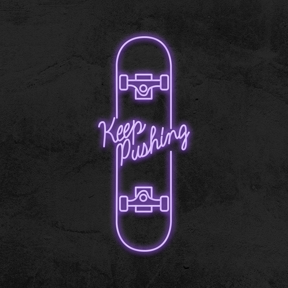 skate neon sign led mk neon