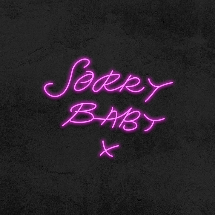 sorry baby led neon sign killing eve TV Show 