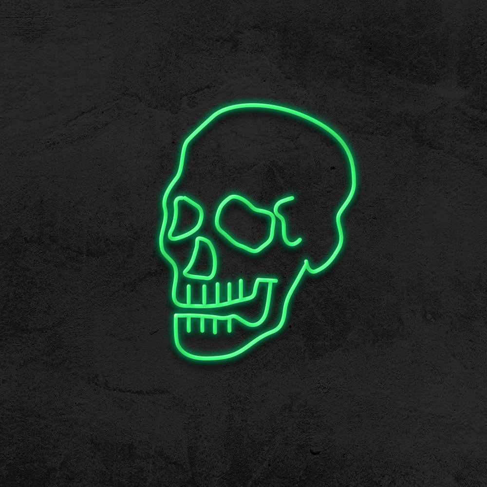 skull neon sign led mk neon