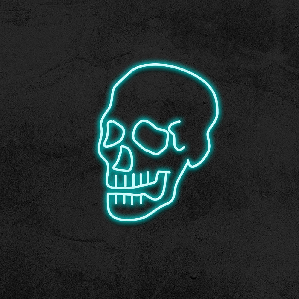 skull neon sign led mk neon
