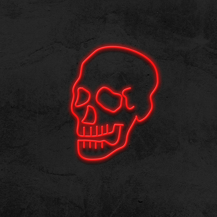 skull neon sign led mk neon