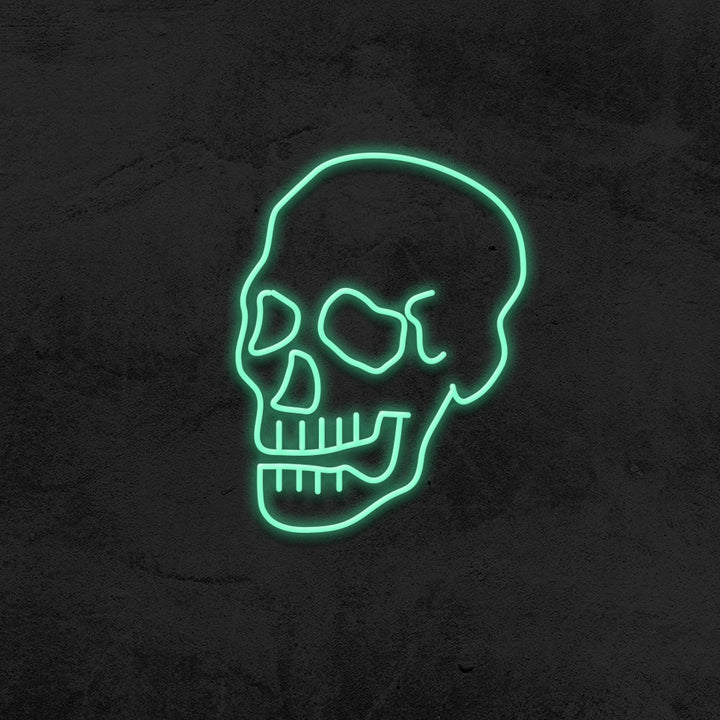 skull neon sign led mk neon