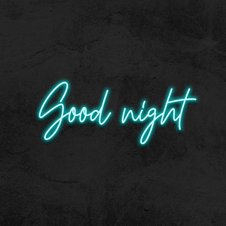 good night neon sign LED bedroom mk neon