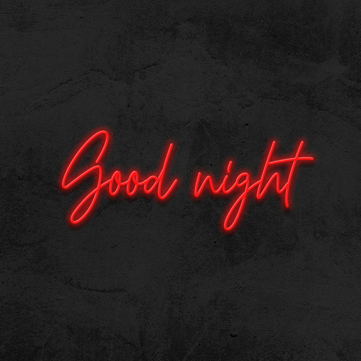 good night neon sign LED bedroom mk neon