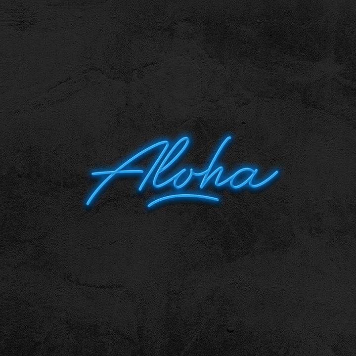 aloha neon sign LED home decor mk neon