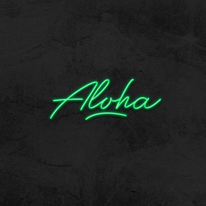 aloha neon sign LED home decor mk neon