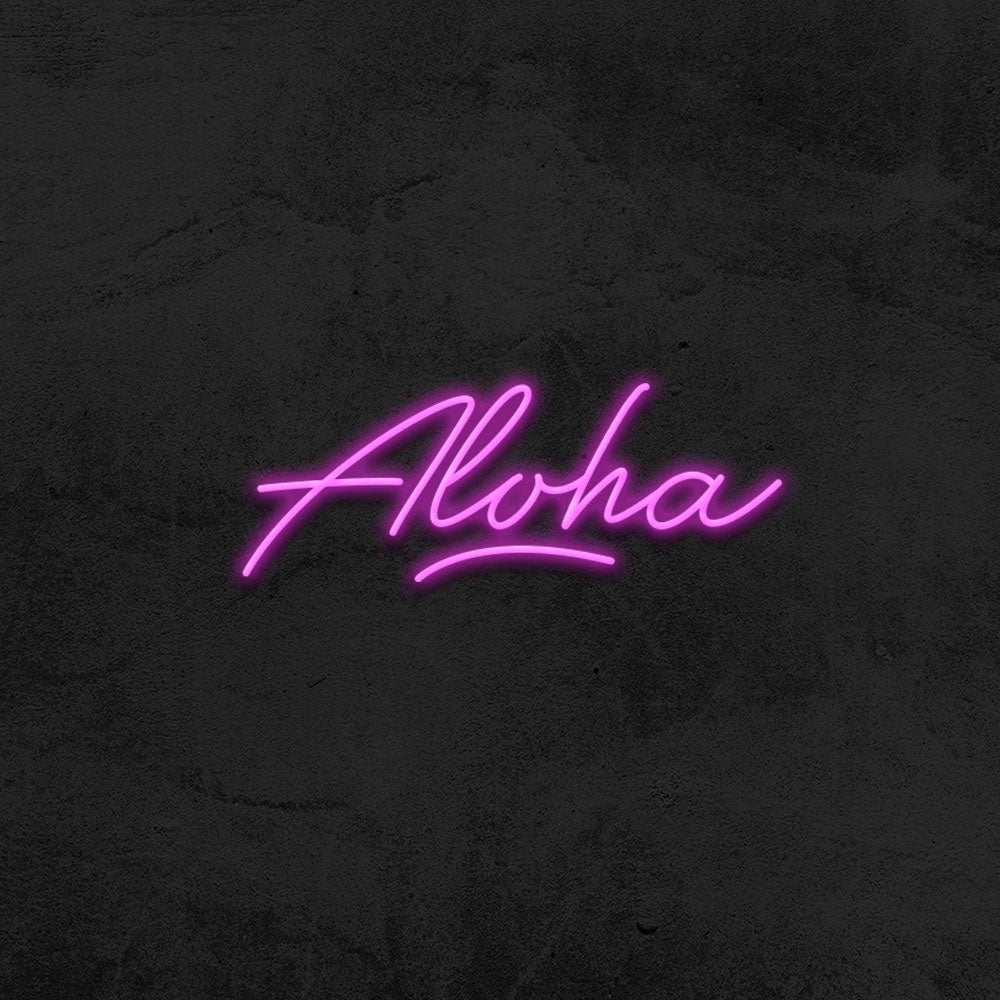 aloha neon sign LED home decor mk neon