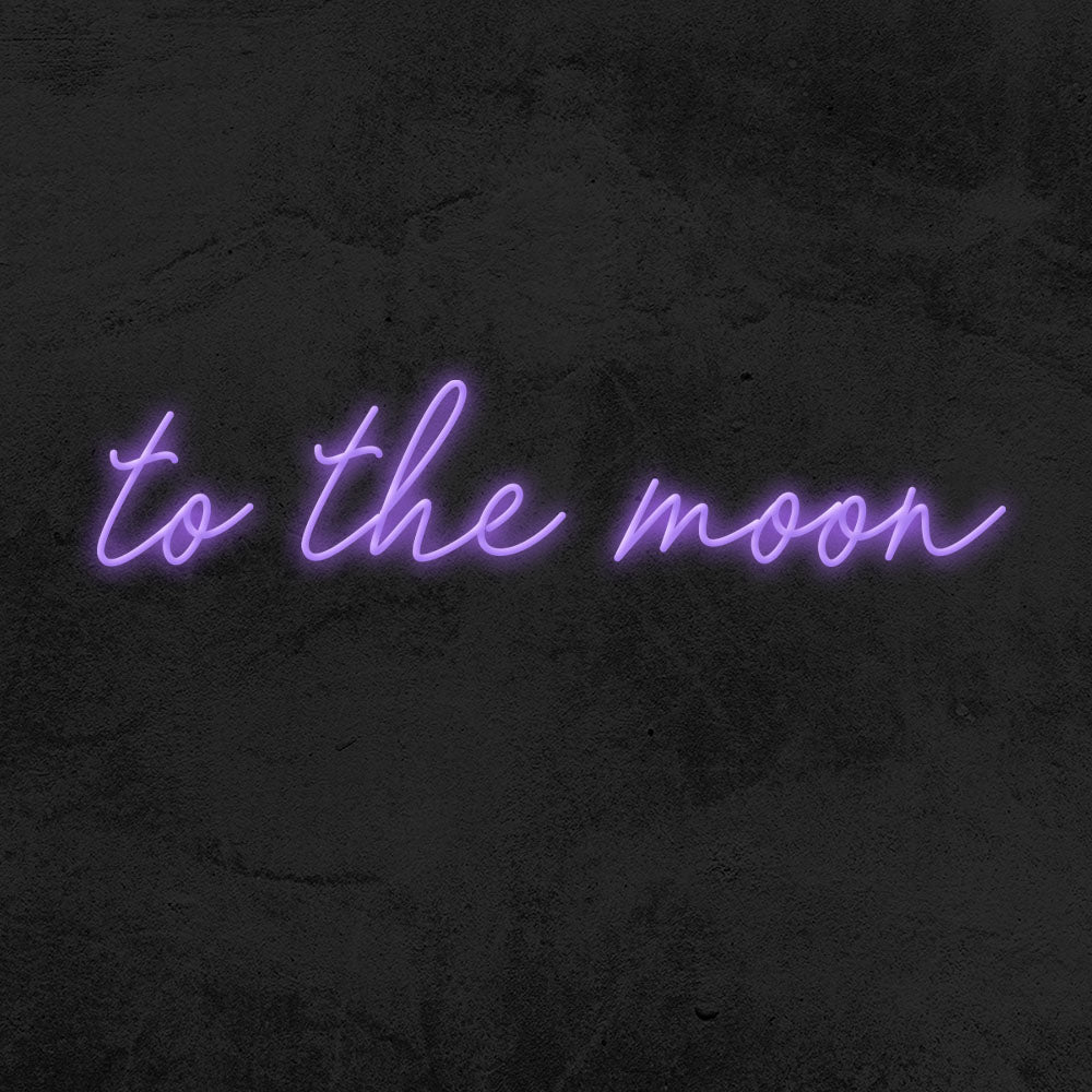 to the moon neon sign led mk neon