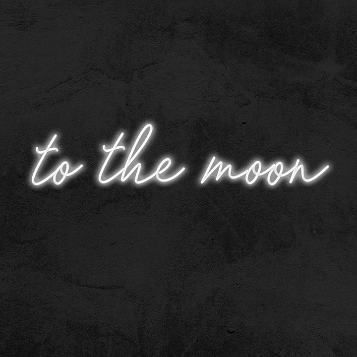 to the moon neon sign led mk neon