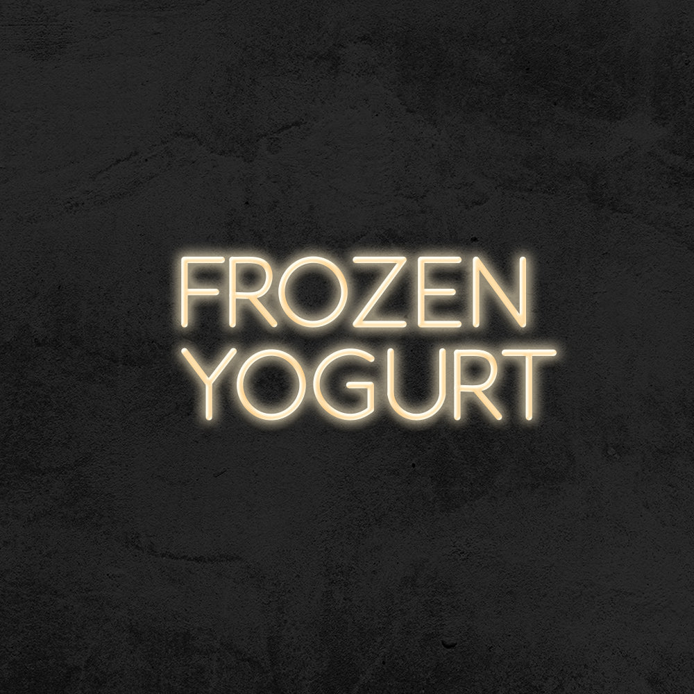 frozen yogurt neon sign led restaurant mk neon