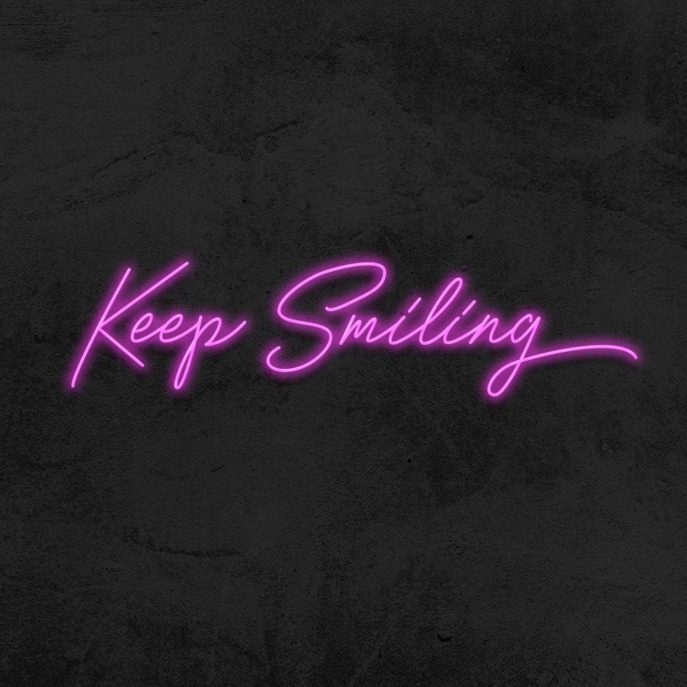 keep smiling neon sign led mk neon