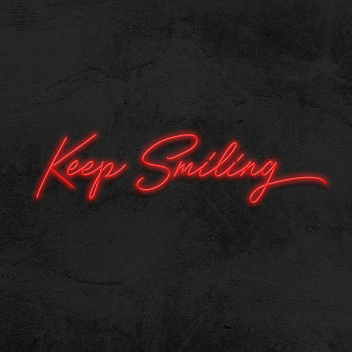 keep smiling neon sign led mk neon