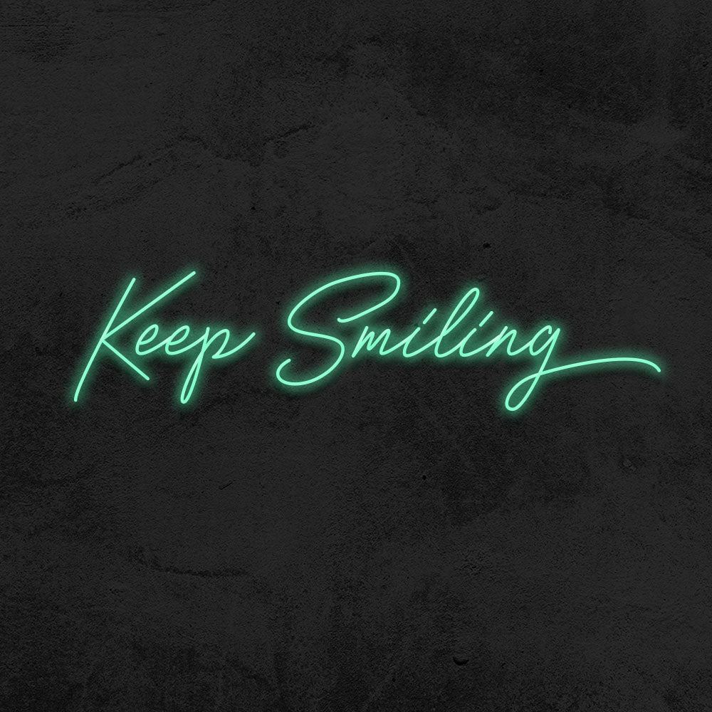 keep smiling neon sign led mk neon