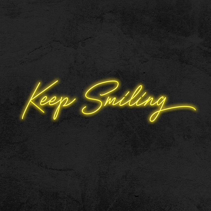 keep smiling neon sign led mk neon