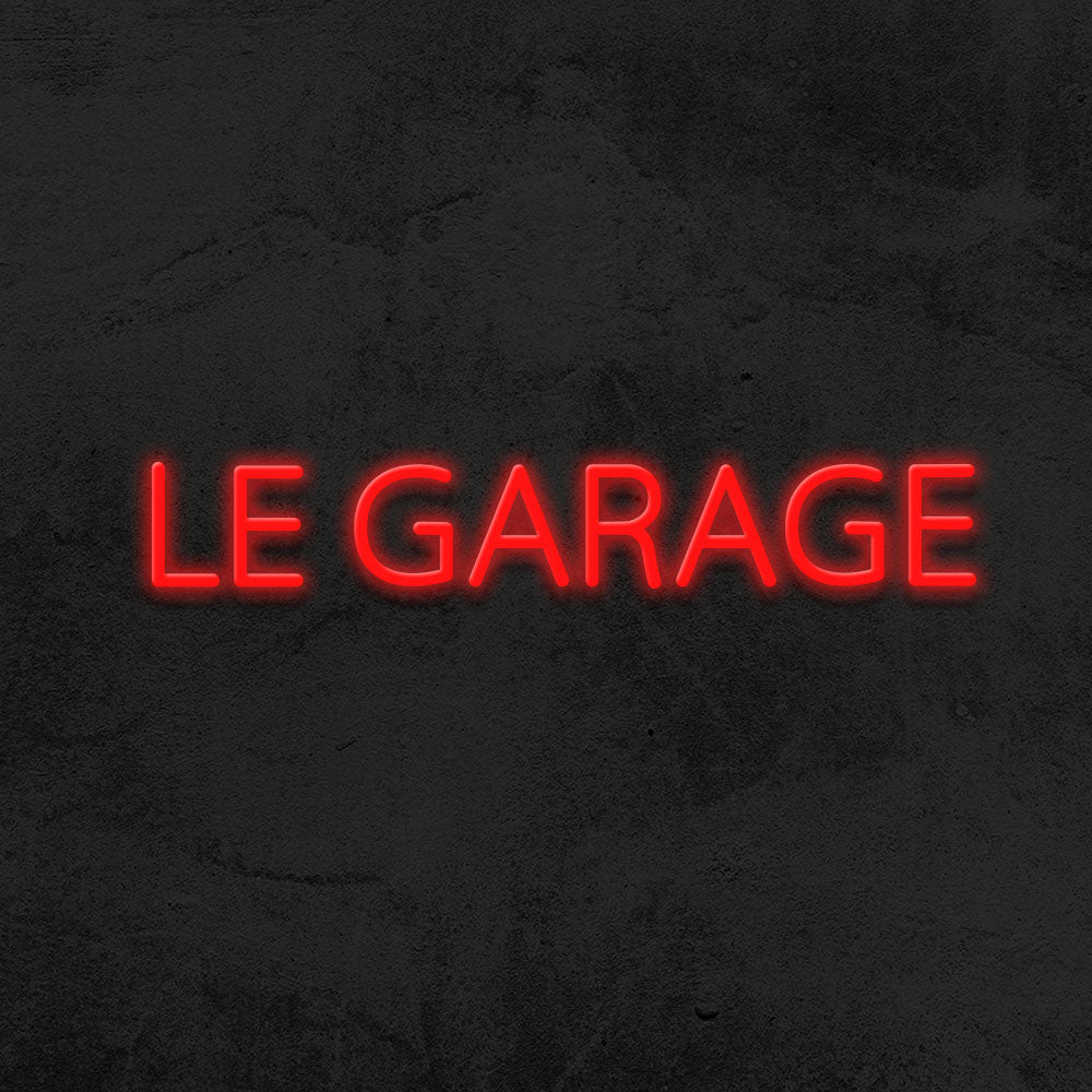 le garage neon sign led mk neon