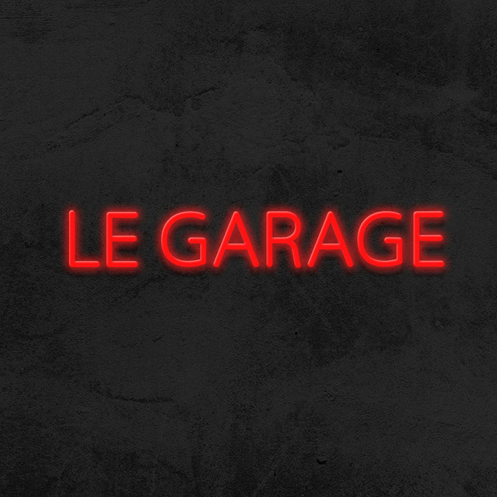 le garage neon sign led mk neon