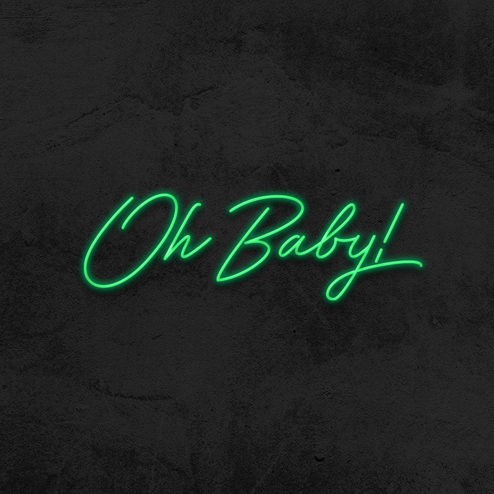 oh baby neon sign led baby shower mk neon