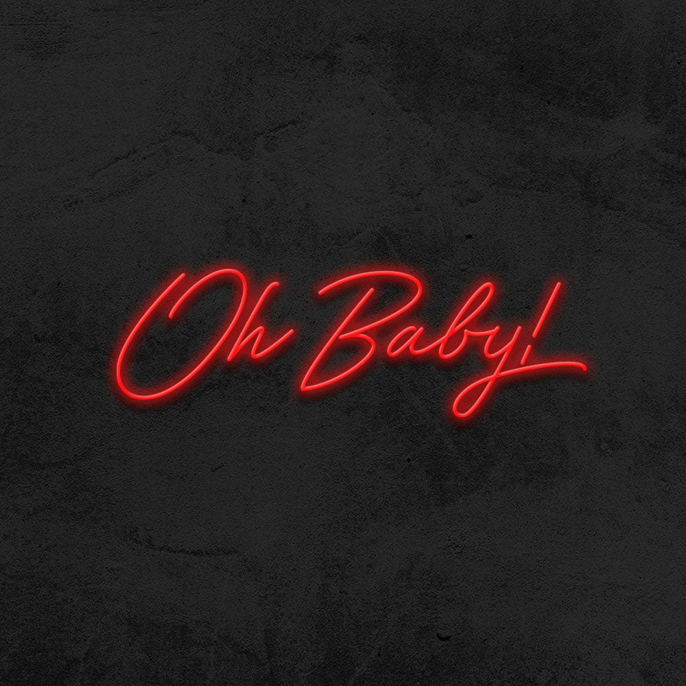 oh baby neon sign led baby shower mk neon