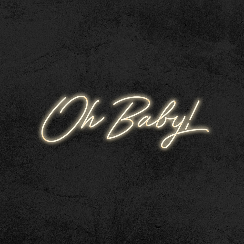 oh baby neon sign led baby shower mk neon