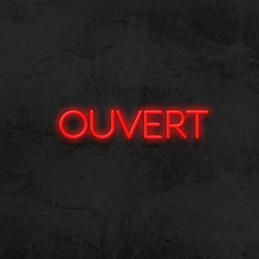 ouvert neon sign led restaurant mk neon