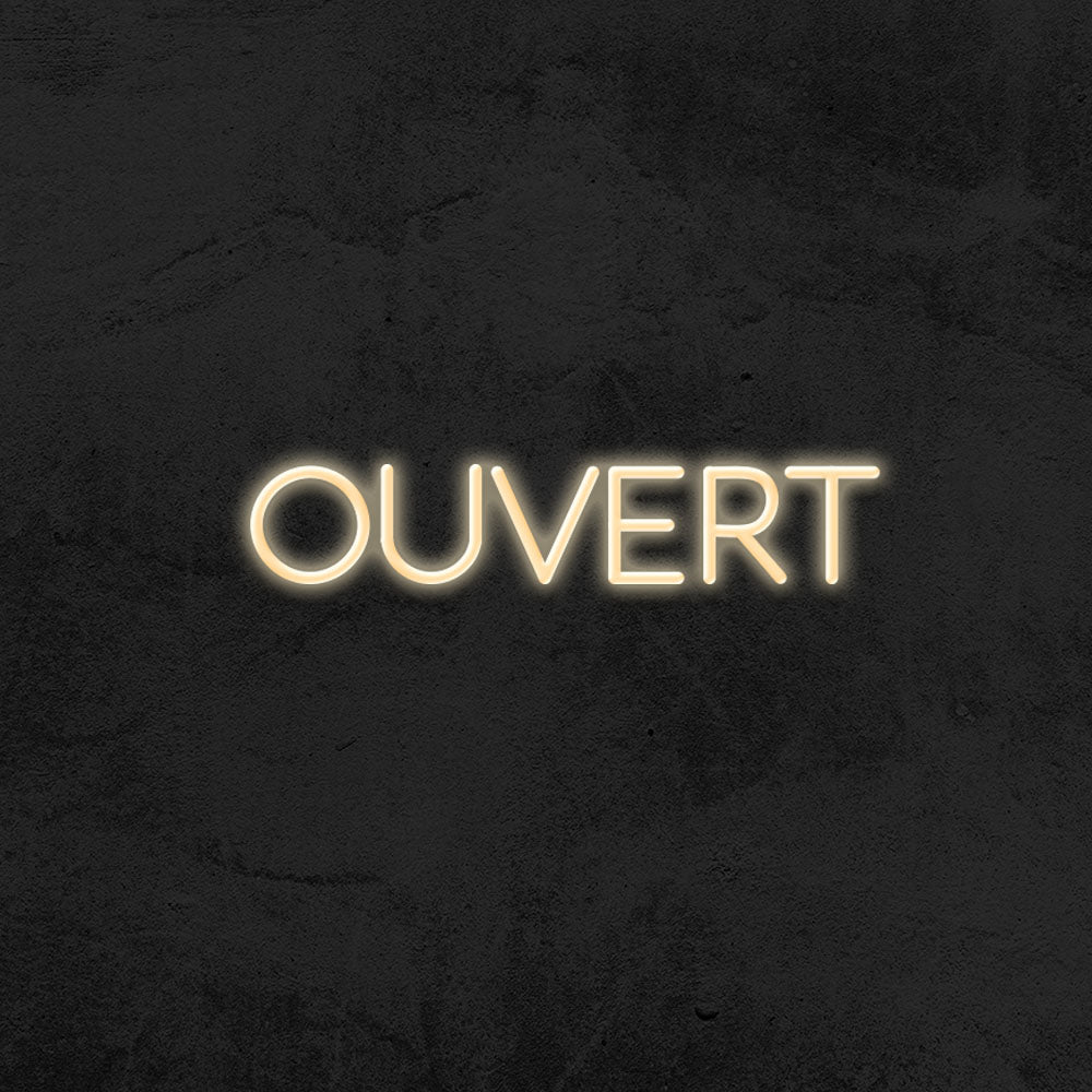 ouvert neon sign led restaurant mk neon