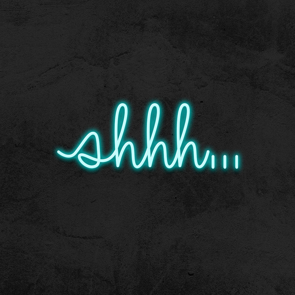 shhhh neon sign led bedroom  mk neon