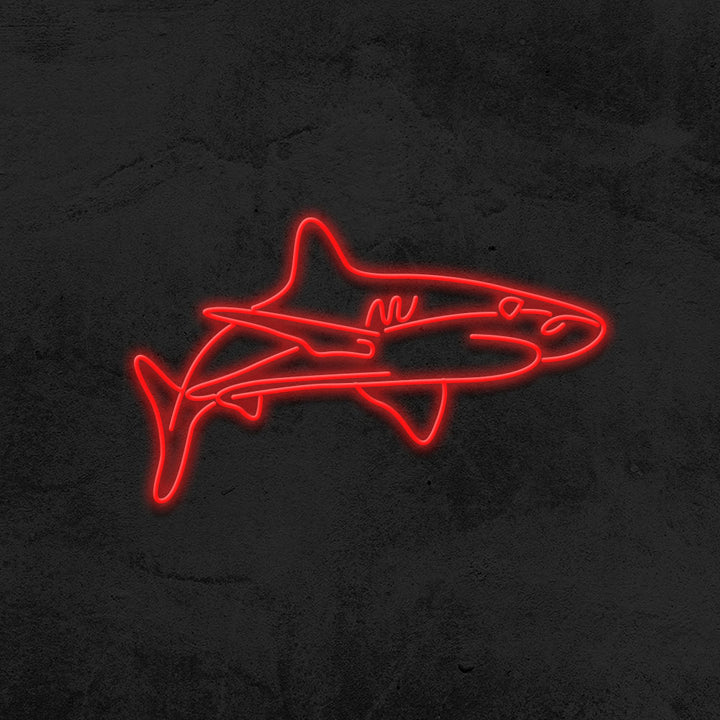 shark neon sign LED home decor mk neon