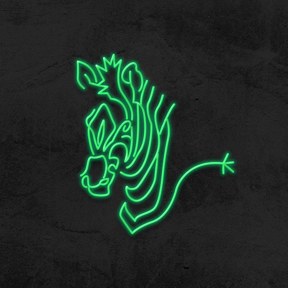 zebra neon sign led home decor mk neon